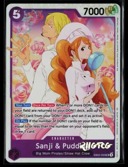 Sanji & Pudding EB02-035 Extra Booster: Anime 25th Collection One Piece NM - Image 1