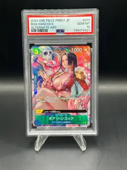 2024 ONE PIECE JAPANESE BOA HANCOCK ALTERNATE ART ST03-013 PSA 10 GEM MINT - Image 1