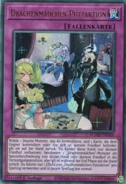 yugioh 1x Drachenmadchen-Putzaktion BLMM-DE069 ULTRA 1AUFLAGE DEUTSCH - Image 1