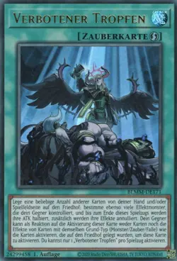 yugioh 1x Verbotener Tropfen BLMM-DE171 ULTRA 1AUFLAGE DEUTSCH - Image 1