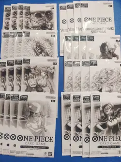 One Piece Promo Tournament Pack Lot. 32 Packs Total. Sealed. - Image 1