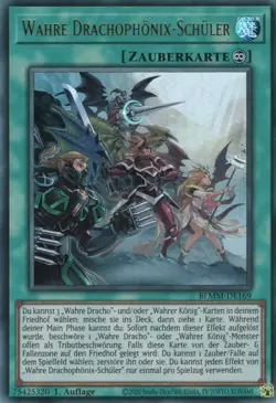 yugioh 1x Wahre Drachophonix-Schuler BLMM-DE169 ULTRA 1AUFLAGE DEUTSCH - Image 1