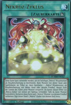 yugioh 1x Nekroz-Zyklus BLMM-DE167 ULTRA 1AUFLAGE DEUTSCH - Image 1