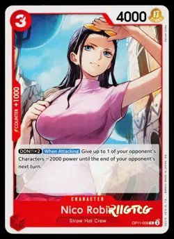 Nico Robin OP11-009 A Fist of Divine Speed One Piece NM - Image 1
