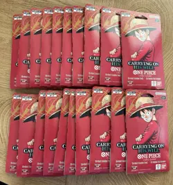 One Piece OP-13 Carrying On His Will Sleeved Booster Pack Lot 20 packs sealed - Image 1