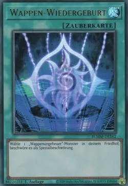 yugioh 1x Wappen-Wiedergeburt BLMM-DE162 ULTRA 1AUFLAGE DEUTSCH - Image 1