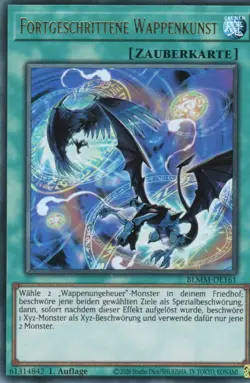yugioh 1x Fortgeschrittene Wappenkunst BLMM-DE161 ULTRA 1AUFLAGE DEUTSCH - Image 1
