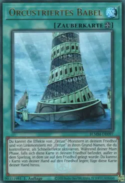 yugioh 1x Orcustriertes Babel BLMM-DE097 ULTRA 1AUFLAGE DEUTSCH - Image 1