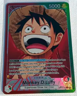 Monkey.D.Luffy Alternate Art (Foil) OP13-001 (Carrying On His Will) Near Mint - Image 1