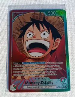 Monkey.D.Luffy Alternate Art (Foil) OP13-001 (Carrying On His Will) Near Mint - Image 4