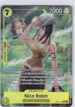 Nico Robin (Alternate Art) OP15-109 Adventure on Kami's Island One Piece Foil NM - Image 1