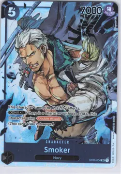 Smoker ST06-004 Super Rare Starter Deck 6: Absolute Justice One Piece Foil NM - Image 1