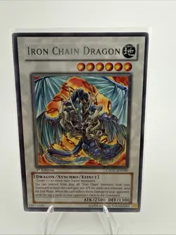 Iron Chain Dragon - CSOC-EN040 - Rare - Vintage Yugioh 1st Edition - Image 1