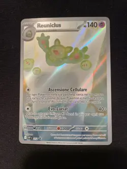 POKEMON CARD REUNICLUS PROMO SVP 212 LUCE NERA FUOCO BIANCO ITALIANA NM - Image 1