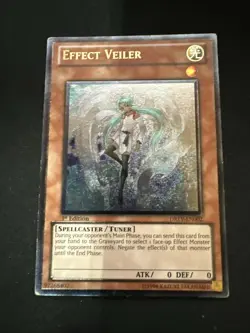 Yugioh! DREV-EN002 Effect Veiler Ultimate Rare 1st Edition- Moderately Played - Image 2