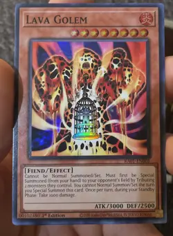 Yu-Gi-Oh! Lava Golem RA01-EN001 Secret Rare - Image 1