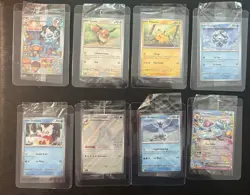 Pokemon TCG 2025 Holiday Advent Calendar Promos - 8/8 Snowflake Stamp Cards Lot - Image 1