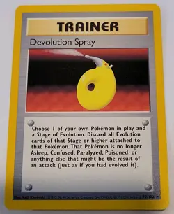 Pokemon Devolution Spray 72/102 Base Set NM Rare 1999 English Shadowless Base - Image 1