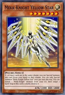 MekkKnight Yellow Star - MAZE-EN044 Rare | Yu-Gi-Oh! Card - Image 1