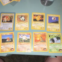 Pokemon TCG Gym Heroes WotC 8-Card Lot Unlimited 2000 lt surge pikachu lt surge - Image 1