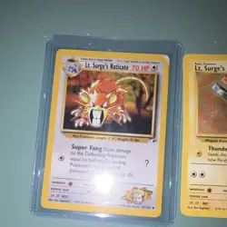 Pokemon TCG Gym Heroes WotC 8-Card Lot Unlimited 2000 lt surge pikachu lt surge - Image 4