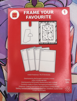 #1 Frame Your Favourite! McDonalds x Pokemon Trading Card Promo Pack 2021 💝 - Image 2