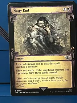 MTG Lord of the Rings Nasty End (Showcase Scrolls) Foil - Image 1