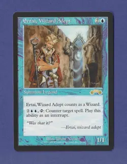 1998 Magic the Gathering - Ertai Wizard Adept - Exodus MTG - Image 1