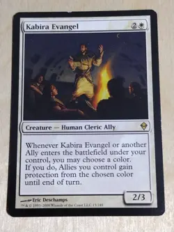 Kabira Evangel - Mtg Zendikar Rare Magic the Gathering Played/ edgewear - Image 1