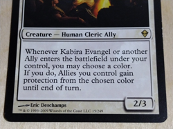 Kabira Evangel - Mtg Zendikar Rare Magic the Gathering Played/ edgewear - Image 3