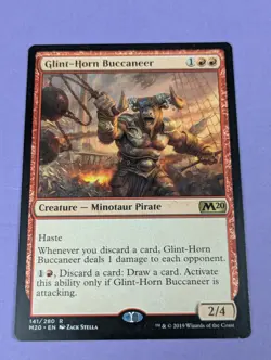 MTG Magic: Core Set 2020: Glint-Horn Buccaneer #141/280 Rare - NM - Image 1