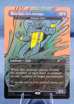 Man Ray, Eco Avenger Deepglow Skate FOIL MTG TMNT Secret Lair NM Magic - Image 1