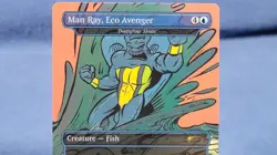 Man Ray, Eco Avenger Deepglow Skate FOIL MTG TMNT Secret Lair NM Magic - Image 2