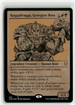 Raggadragga, Goreguts Boss Showcase FOIL Baldur's Gate MTG NM - Image 1