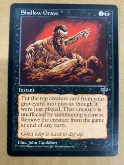 MTG 1x Shallow Grave Mirage Legacy Premodern Magic the Gathering Card x1 MP - Image 1