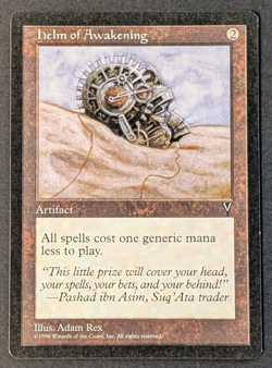 MTG Card - 1x Helm of Awakening - Visions - NM/LP - Vintage Magic The Gathering - Image 1