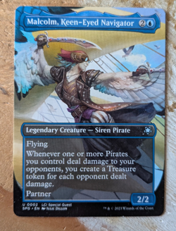 MTG Malcolm, Keen-Eyed Navigator - Special Guests - Borderless NM - Image 1