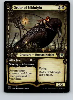 Magic the Gathering Order of Midnight (Showcase) Throne of Eldraine MTG - Image 1