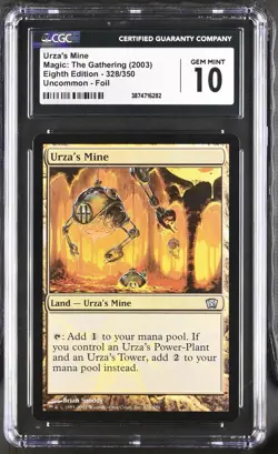 URZA'S MINE 8th Edition Foil CGC 10 MTG [Nostalgium] - Image 1