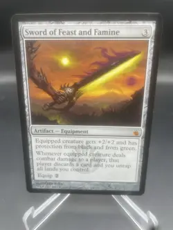 Sword of Feast and Famine – MTG Mirrodin Besieged Rare Equipment NM - Image 1