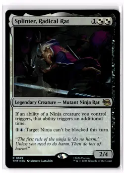 Splinter, Radical Rat 169 Teenage Mutant Ninja Turtles TMT Foil NM - Image 1