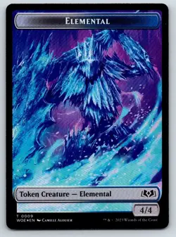 Elemental // Food (0011) Double-Sided Token 9 // 11 Wilds of Eldraine Foil LP - Image 1