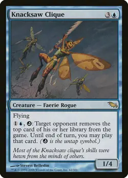 Shadowmoor (SHM) Rare Foil Knacksaw Clique MTG MOL Magic - Image 1