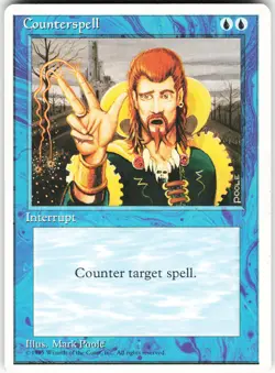 Counterspell U Fourth Edition 4ED Normal 65 MTG NM - Image 1