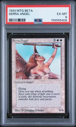 MTG Beta Serra Angel - PSA 6 - Image 1