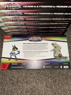 Lucario And Tyranitar Ex Pokemon TCG Prismatic EX Premium Collection Box Set Lot - Image 2