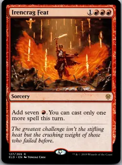 Irencrag Feat 127 Rare Throne of Eldraine Magic: The Gathering Lightly Played - Image 1