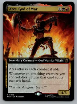 Ares, God of War (Extended Art) 418 Marvel Super Heroes Magic: Foil NM - Image 1