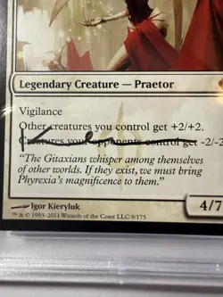 Elesh Norn New Phyrexia #9 (AU) Regular PSA 7 (card) NM PSA 10 AUTO - Image 3