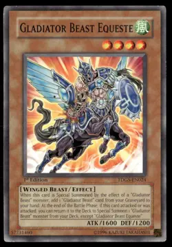Gladiator Beast Equeste The Duelist Genesis TDGS-EN024 Yugioh LP - Image 1